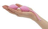 Розкішні вагінальні кульки PILLOW TALK - Frisky Pink з кристалом, діаметр 3,2 см, вага 49-75гр, фото 4