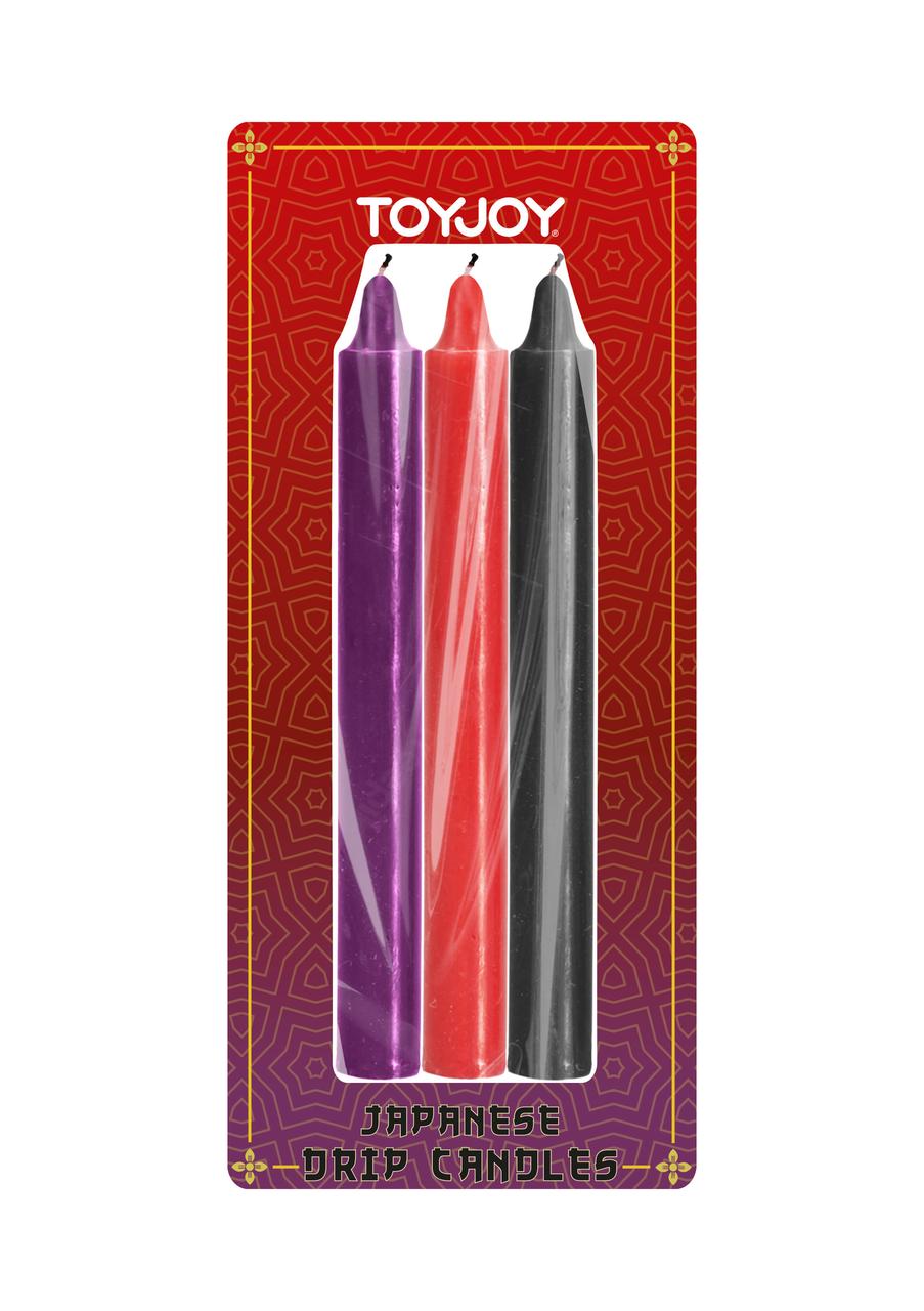 Свічки для БДСМ низькотемпературні TOYJOY Japanese Drip Candles, 3 шт.