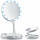 Дзеркало складане для макіяжу з Led-підсвіткою кругле Біле My Fold Away Mirror (FG22), фото 5