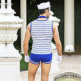 Чоловічий еротичний костюм морячка "Зголоднілий Робін" One Size: шорти, майка, рукавички, хустка, ша, фото 5