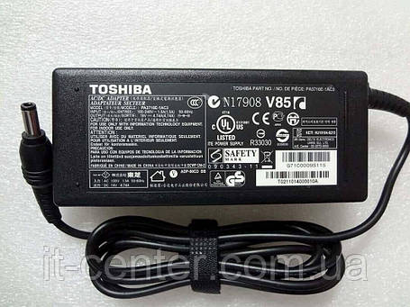 Блок живлення для ноутбука TOSHIBA 19V, 4.74A, 90W, 5.5 * 2.5мм, прямий роз'єм, black (без кабелю!), фото 2