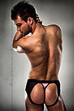Розпродаж!!! Чоловічі трусики з рожевим гульфіком Passion 007 THONG pink L/XL, фото 2