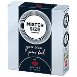 Презервативи Mister Size — pure feel — 60 (3 condoms), товщина 0,05 мм, фото 2