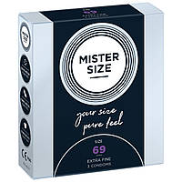 Презервативи Mister Size — pure feel — 69 (3 condoms), товщина 0,05 мм