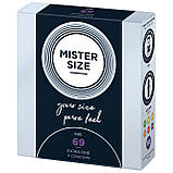 Презервативи Mister Size — pure feel — 69 (3 condoms), товщина 0,05 мм, фото 2