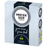Презервативи Mister Size — pure feel — 49 (3 condoms), товщина 0,05 мм, фото 2