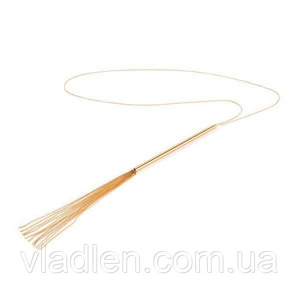Ланцюжок-батіг на шию Bijoux Indiscrets MAGNIFIQUE Necklace Whip - Gold, прикраса для тіла