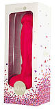 Фалоімітатор Alive Adam Pink L, двошаровий, силікон + Silexpan, діаметр 4 см, фото 2