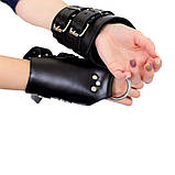 Манжети для підвісу за руки Kinky Hand Cuffs For Suspension з натуральної шкіри, колір чорний, фото 6
