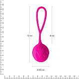Вагінальні кульки Adrien Lastic Geisha Lastic Balls Mía Magenta (L), діаметр 4 см, маса 42 г, фото 2