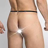 Чоловічі труси XS-2XL із силіконовою анальною пробкою Art of Sex - Joni plug panties size L Black, фото 2