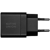 Зарядний пристрій Native Union Fast GaN Charger PD 35W Dual USB-C Port Black (FAST-PD35-BLK-EU)