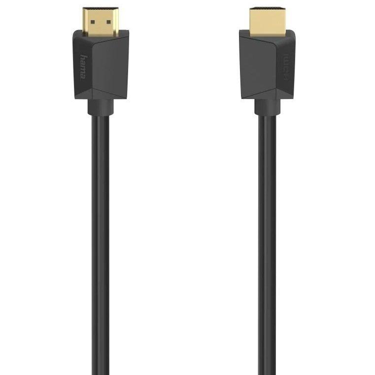 HAMA Кабель HDMI (AM/AM), 8K, gold, 2m, чорний