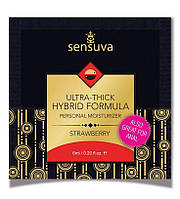 Пробник Sensuva — Ultra-Thick Hybrid Formula Strawberry (6 мл)