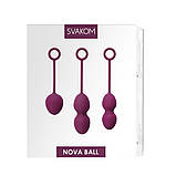 Набір вагінальних кульок зі зміщеним центром ваги Svakom Nova Violet, фото 6
