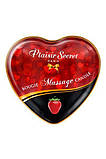 Масажна свічка серце Plaisirs Secrets Strawberry (35 мл), фото 2