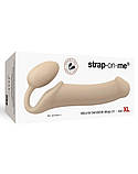 Безремінний страпон Strap-On-Me Flesh XL, повністю регульований, діаметр 4,5 см, фото 3