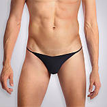 Чоловічі трусики XS-2XL з силіконовою анальною пробкою Art Sex - Sexy Panties plug size S Black, фото 2