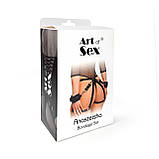 Бондажний набір Art of Sex - Bondage set Anasteisha, чорний, XS-M, фото 4