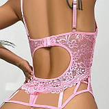 Мереживний пеньюар жіночий короткий – пеньюа з підтяжками, сексуальний одяг для відпочинку, подарунок для жінки, фото 3