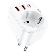 СЗУ Hoco NS3 Multifunctional PD20W (2USB/1Type-C/1xSocket) TOS