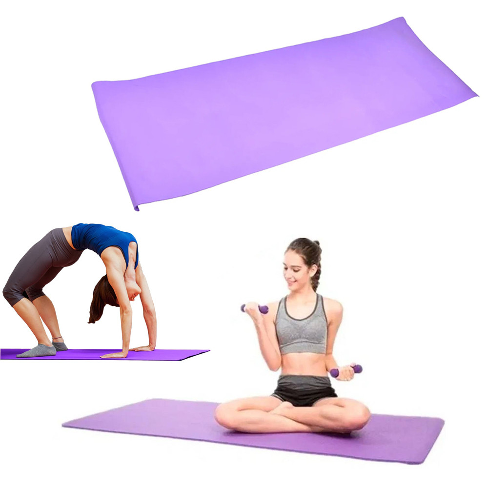 Каримат для йоги Фіолетовий 170х61 см, спортивний килимок для фітнесу «T-s»