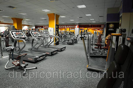 Гумове спортивне покриття Sporttec рулонне для тренажерного залу, фото 1