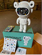 Проектор галактики лазерний Астронавт-космонавт Дитячий нічник у кімнату фігурка космонавта Astronaut Білий, фото 7