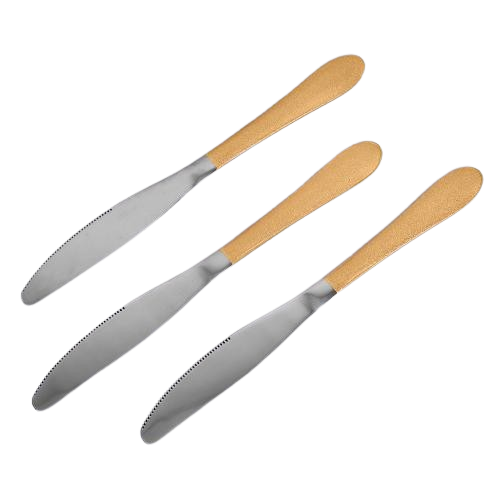 Ніж столовий Stenson R91605 Golden mat нержавіюча сталь 3шт/наб