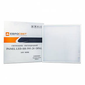 Світильник світлодіодна панель ЕВРОСВЕТ 36Вт OPAL LED-SH-595-20 4000K 3000Лм (000039143), фото 5