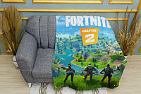 Плед iPuff «Fortnite 2» 150х210 см, Двухслойный с печатью с обеих сторон