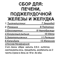 Сбор для печени, поджелудочной железы и желудка, 100 грамм Код/Артикул 111