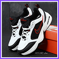 Кросівки чоловічі Nike Air Monarch white black / Найк аir Монарх білі чорні