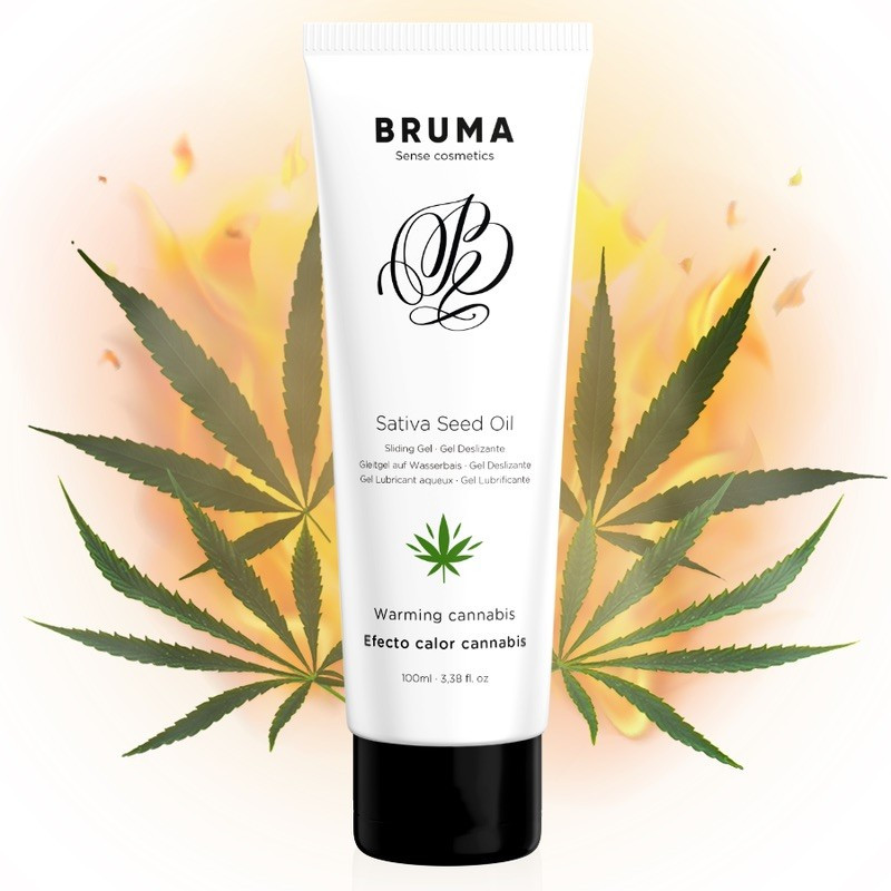 Лубрикант Sativa Sedd Oil Sliding Gel Warming Cannabis Flavor, 100 мл Кітті