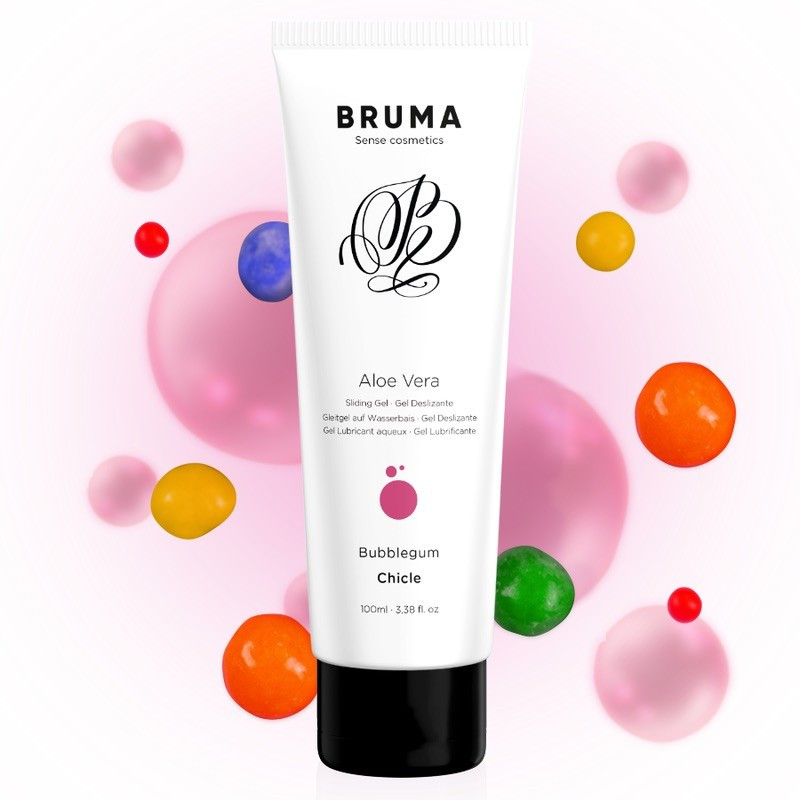 Лубрикант Bruma Aloe Vera Sliding Gel Bubblegum Flavor, 100 мл Кітті