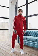 Костюм спортивный Adidas зимний красный XS