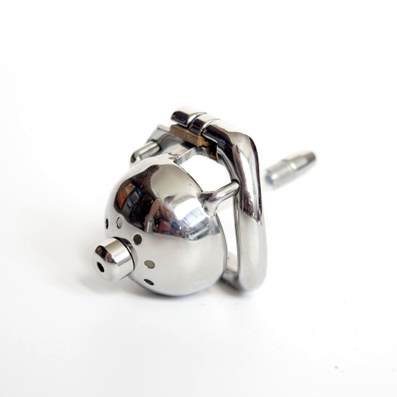2017 New Stainless Steel Male Chastity Device / Stainless Steel Chastity Cage ZS077 Кітті