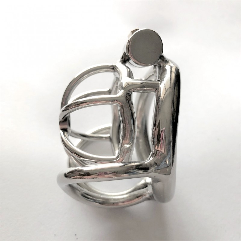 Latest stainless steel chastity device ZS123 Кітті