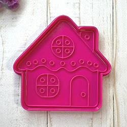 Вирубка з відтиском для пряника Будиночок 9,5 см