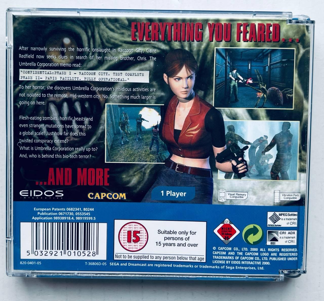 Resident Evil Code Veronica, Б/В, англійська версія - диск для SEGA Dreamcast - фото 4 - id-p2043566010