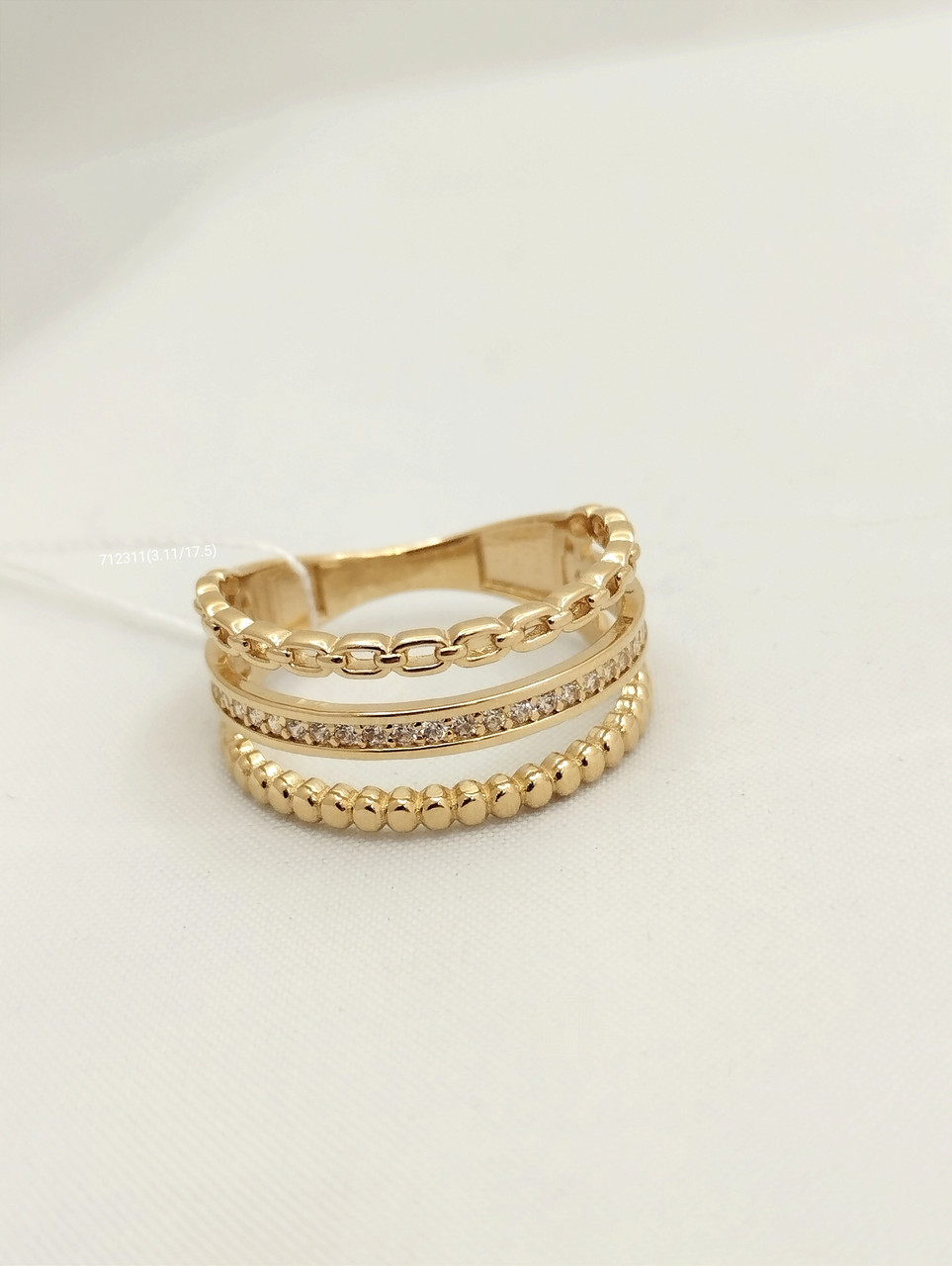 Золота каблучка. Артикул 712311.Ukr-Gold
