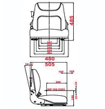 Сиденье оператора универсальное, фото 2
