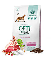 Optimeal Lamb 4кг Оптимил с ягненком чувствительное пищеварение для кошек