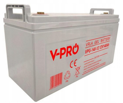 Гелевий акумулятор Volt Polska Gel VPRO 12V 140Ah для ДБЖ