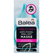 Balea Маска-пілінг проти прищів, 2х8 мл. Hautrein Anti-pickel peel-off Maske.