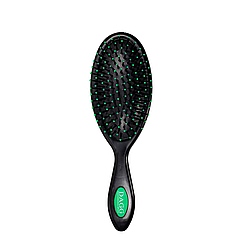 Щітка для волосся масажна пластикова 22 см DAGG 9717 Зелена