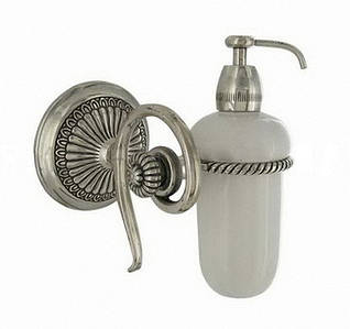 Дозатор для рідкого мила із срібної латуні Stilars Італія (10х13см) 141642