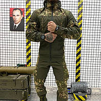 Тактическая форма горка Варан Олива пиксель (S - XXXL) гретта Военный мужской костюм полевой боевой