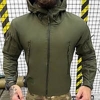 Тактическая демисезонная куртка Софтшел Knight Олива (S - 3XL) SoftShell Военная мужская куртка для ЗСУ