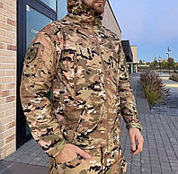 Softshell костюм тактический демисезонный V2 Мультикам (S - 3XL) софтшел Боевая форма мужская для военных